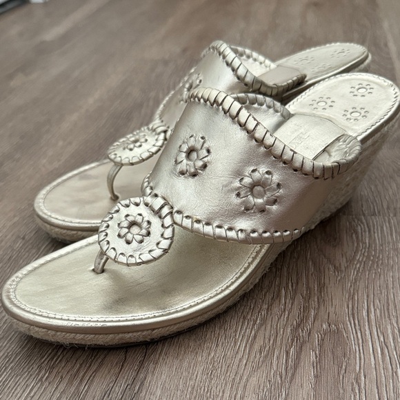 Jack Rogers Wedge Sandals Size 10 - Picture 1 of 8